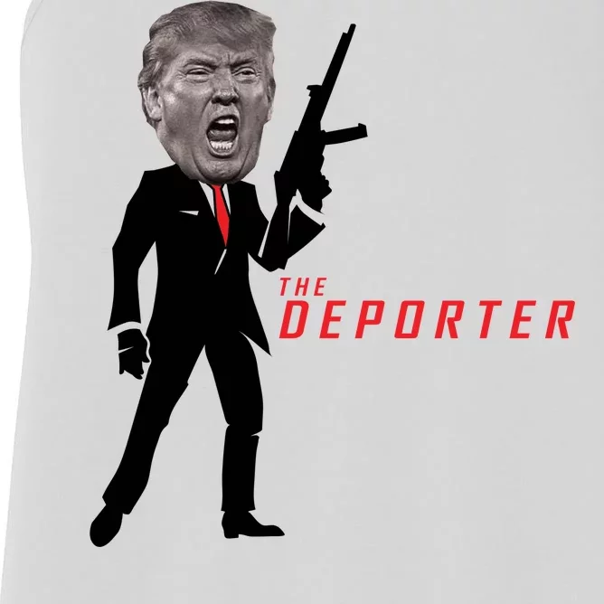 The Deporter Funny Donald Trump Women's Racerback Tank