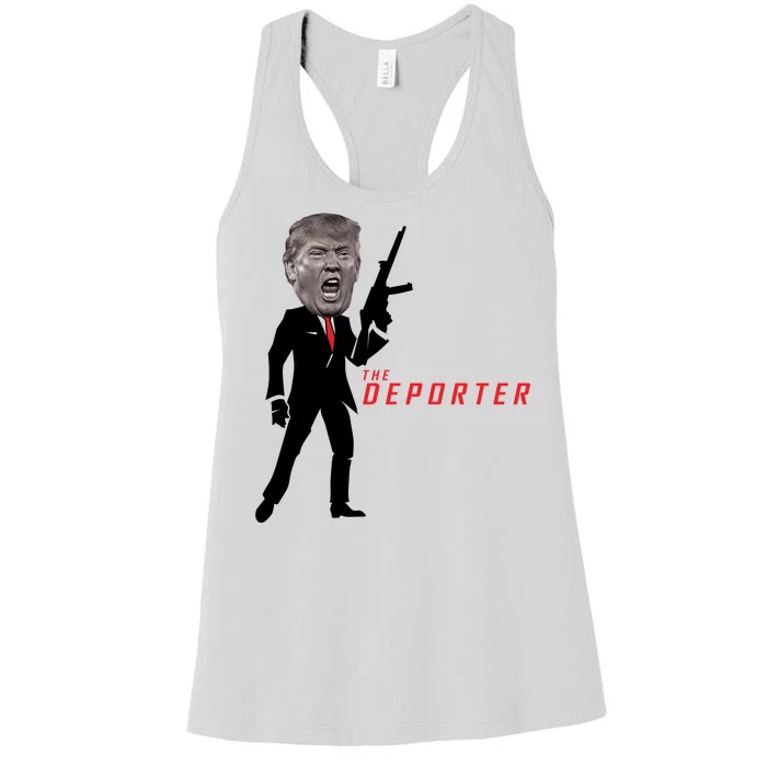 The Deporter Funny Donald Trump Women's Racerback Tank