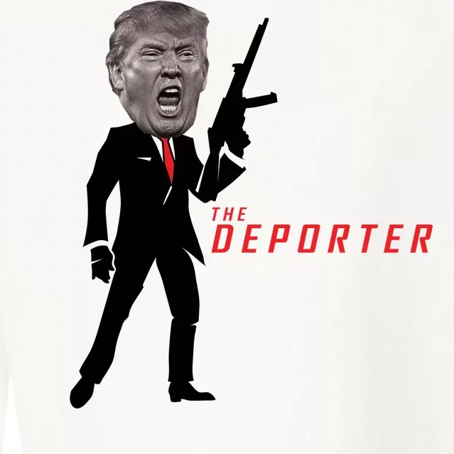 The Deporter Funny Donald Trump Cropped Pullover Crew