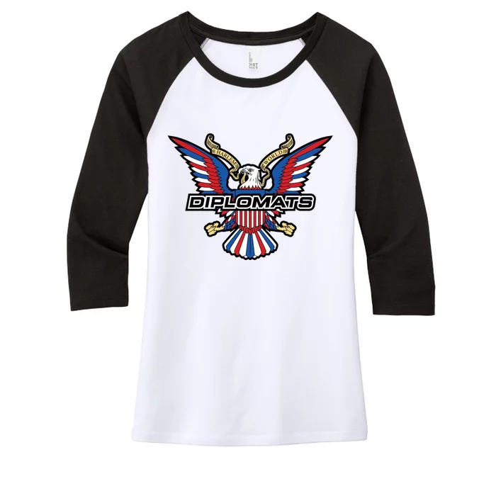 The Diplomats Harlem World Women's Tri-Blend 3/4-Sleeve Raglan Shirt