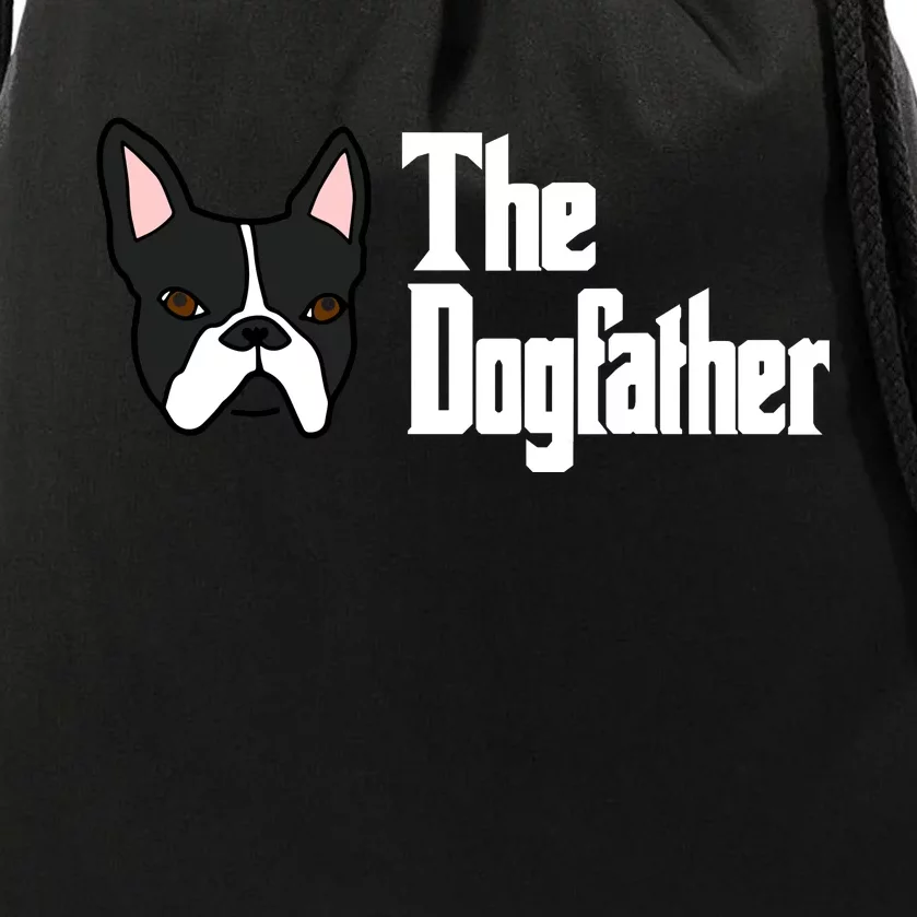 The Dog Father Boston Terrier Drawstring Bag