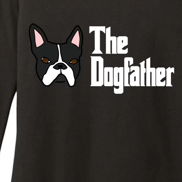 The Dog Father Boston Terrier Womens CVC Long Sleeve Shirt