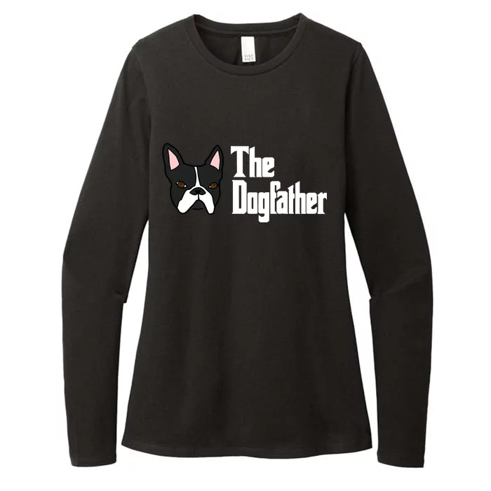 The Dog Father Boston Terrier Womens CVC Long Sleeve Shirt