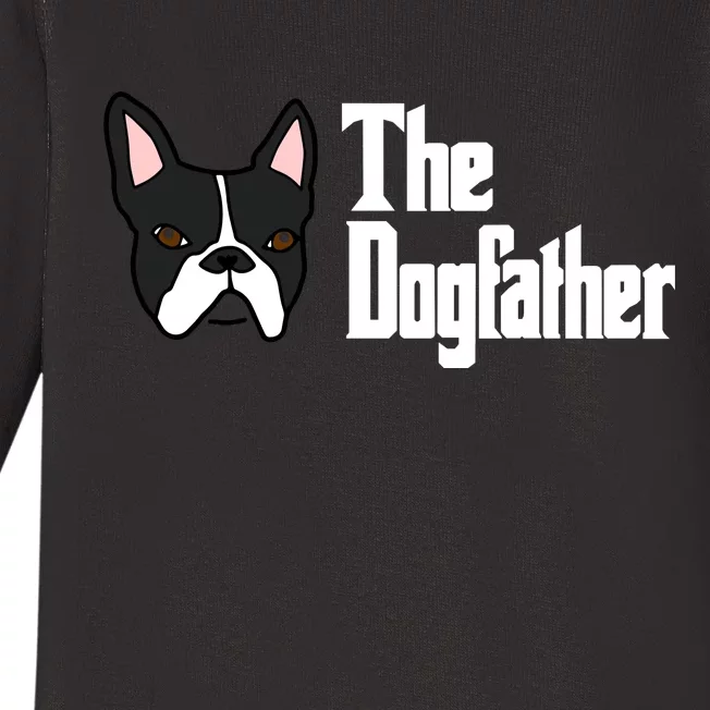 The Dog Father Boston Terrier Baby Long Sleeve Bodysuit