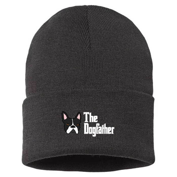 The Dog Father Boston Terrier Sustainable Knit Beanie