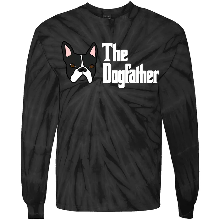 The Dog Father Boston Terrier Tie-Dye Long Sleeve Shirt