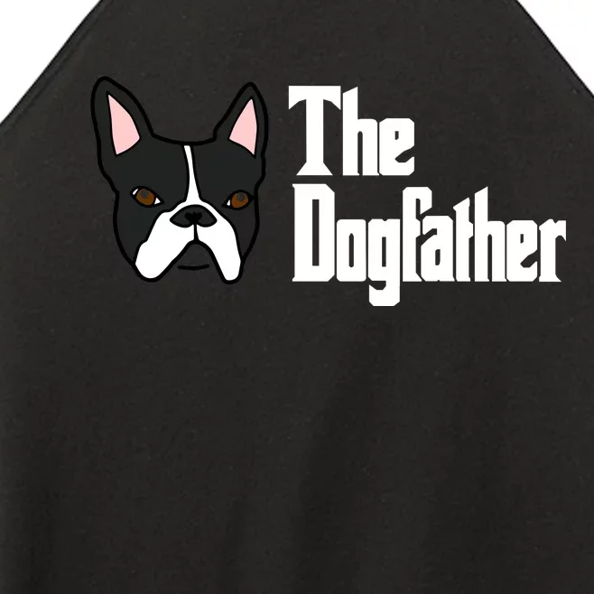 The Dog Father Boston Terrier Women’s Perfect Tri Rocker Tank