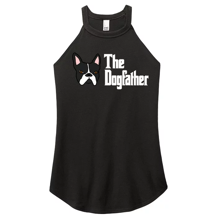 The Dog Father Boston Terrier Women’s Perfect Tri Rocker Tank