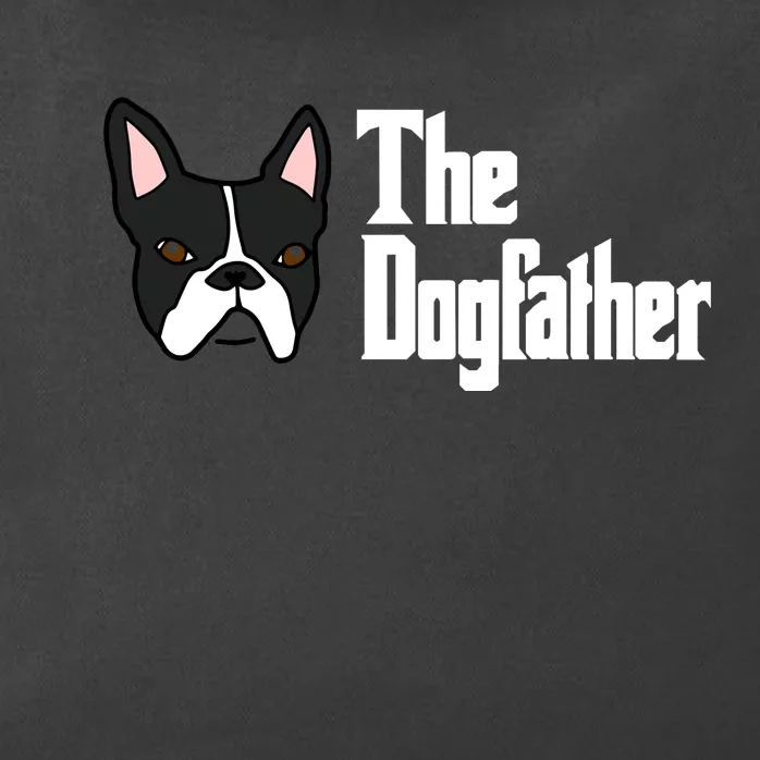 The Dog Father Boston Terrier Zip Tote Bag