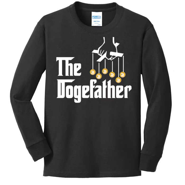 The Dogefather Kids Long Sleeve Shirt