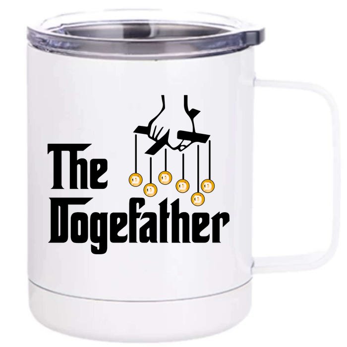 The Dogefather Front & Back 12oz Stainless Steel Tumbler Cup