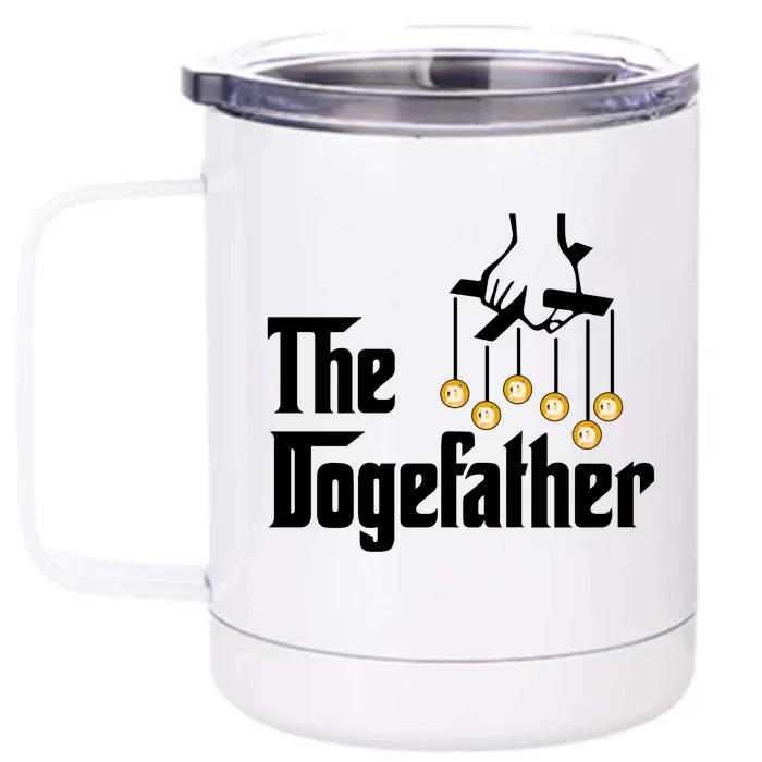 The Dogefather Front & Back 12oz Stainless Steel Tumbler Cup