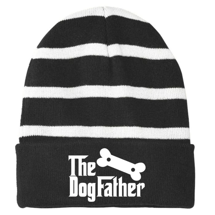 The DogFather Striped Beanie with Solid Band