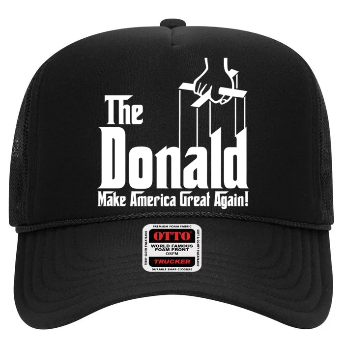 The Donald Make America Great Again! President Trump Spoof High Crown Mesh Trucker Hat