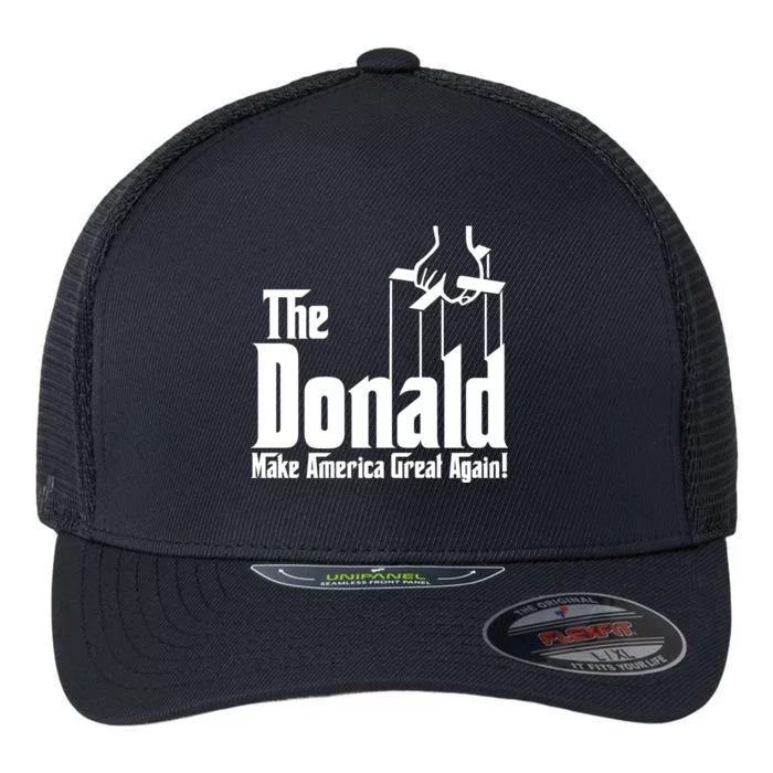 The Donald Make America Great Again! President Trump Spoof Flexfit Unipanel Trucker Cap