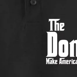 The Donald Make America Great Again! President Trump Spoof Dry Zone Grid Performance Polo