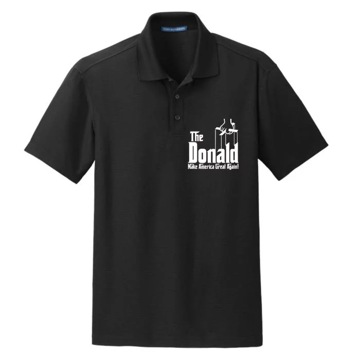 The Donald Make America Great Again! President Trump Spoof Dry Zone Grid Performance Polo