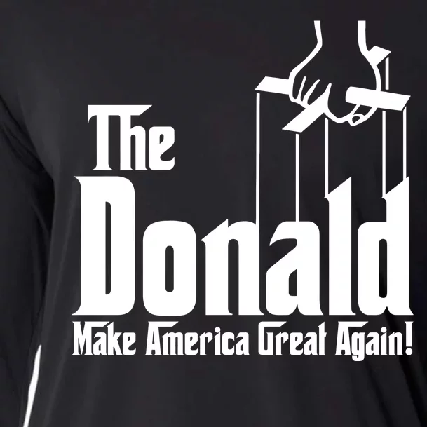 The Donald Make America Great Again! President Trump Spoof Cooling Performance Long Sleeve Crew