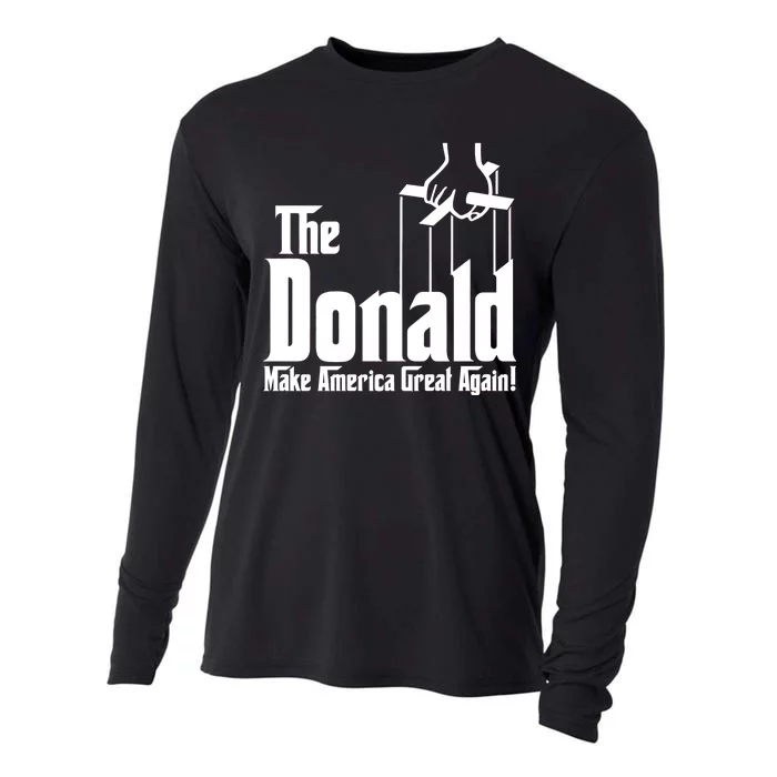 The Donald Make America Great Again! President Trump Spoof Cooling Performance Long Sleeve Crew