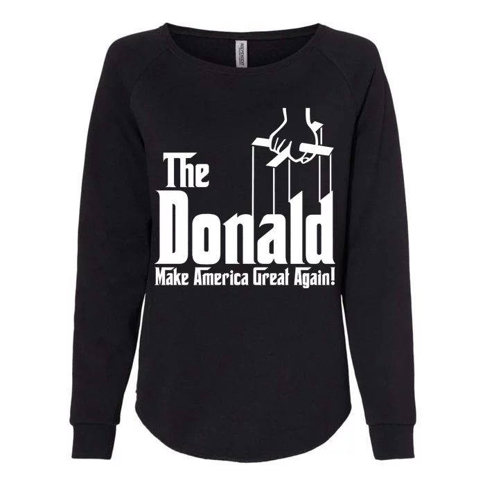 The Donald Make America Great Again! President Trump Spoof Womens California Wash Sweatshirt