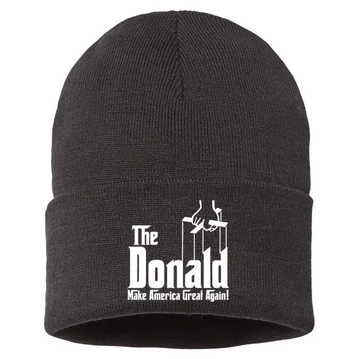 The Donald Make America Great Again! President Trump Spoof Sustainable Knit Beanie