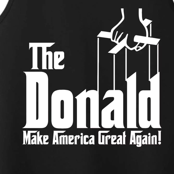 The Donald Make America Great Again! President Trump Spoof Performance Tank