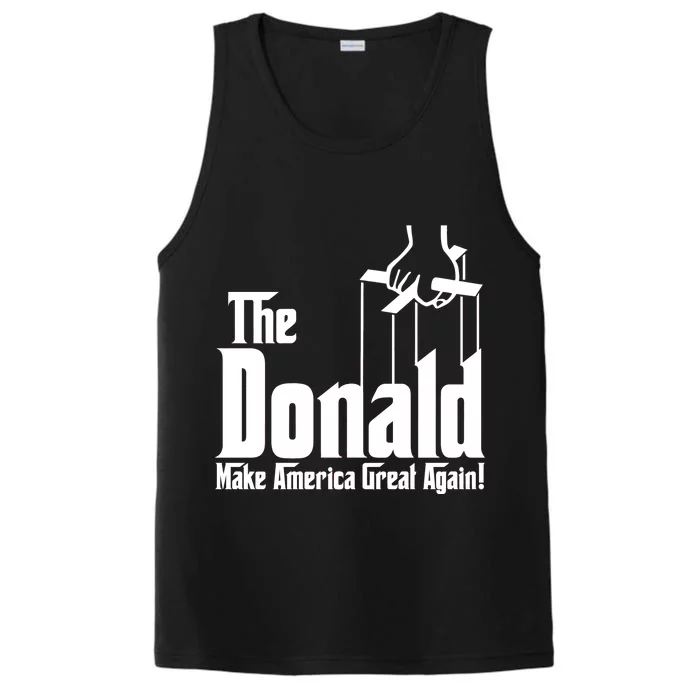 The Donald Make America Great Again! President Trump Spoof Performance Tank