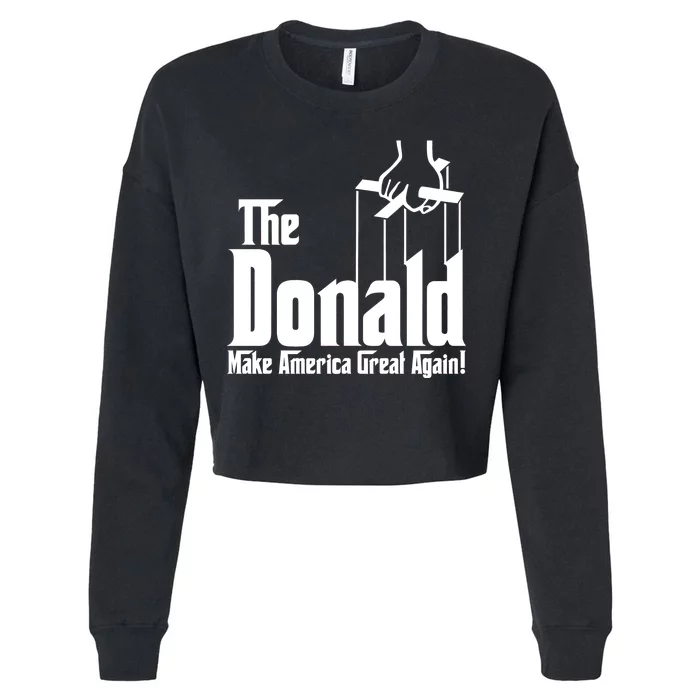 The Donald Make America Great Again! President Trump Spoof Cropped Pullover Crew