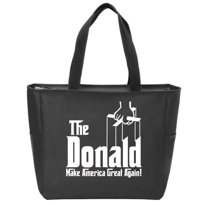 The Donald Make America Great Again! President Trump Spoof Zip Tote Bag