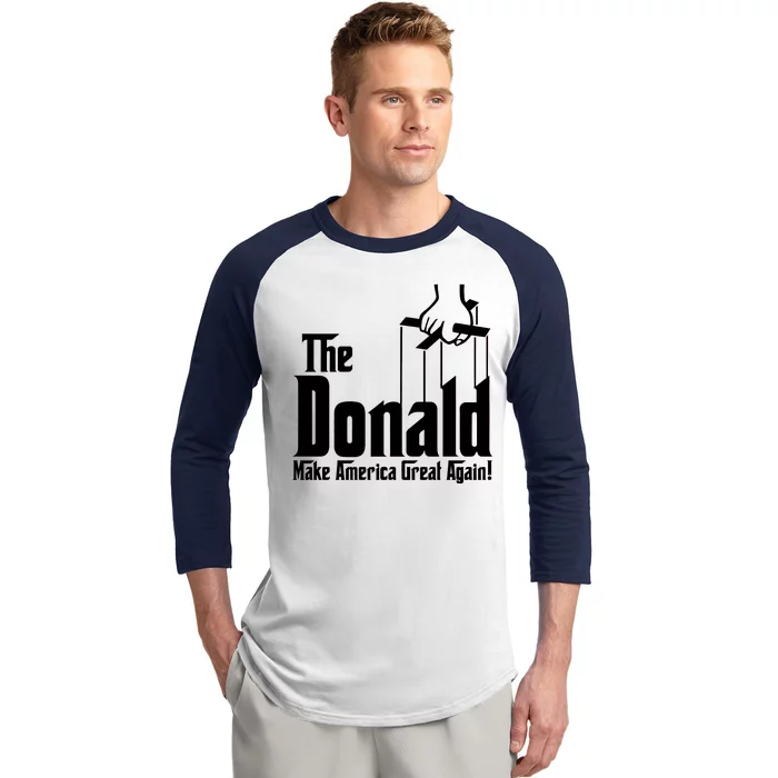 The Donald Make America Great Again! President Trump Spoof Baseball Sleeve Shirt