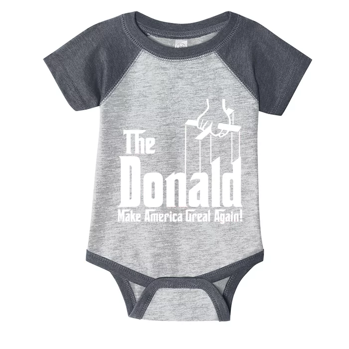 The Donald Make America Great Again! President Trump Spoof Infant Baby Jersey Bodysuit