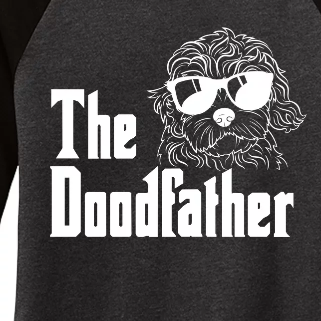 The Doodfather Doodle Dad Women's Tri-Blend 3/4-Sleeve Raglan Shirt