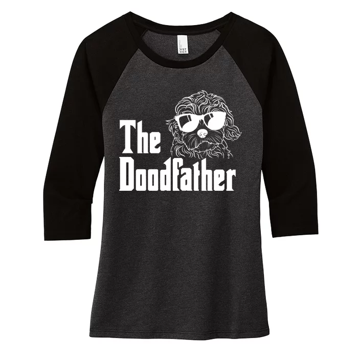 The Doodfather Doodle Dad Women's Tri-Blend 3/4-Sleeve Raglan Shirt