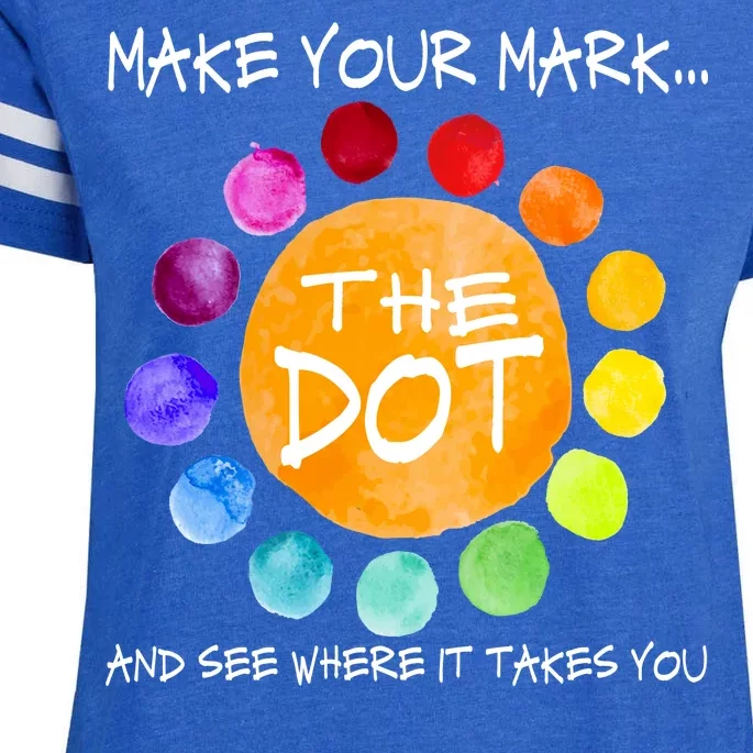 The Dot - Make Your Mark Enza Ladies Jersey Football T-Shirt