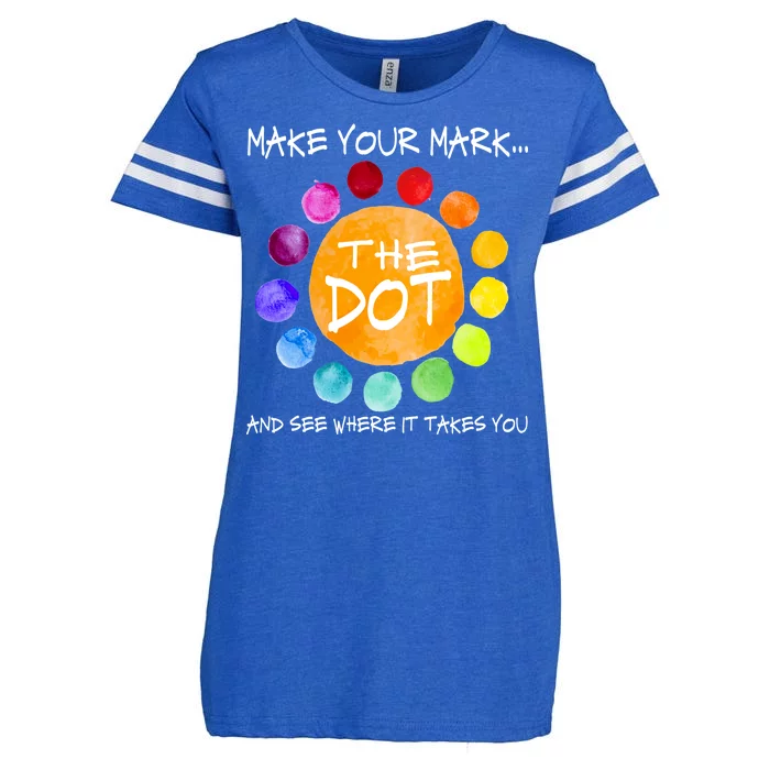 The Dot - Make Your Mark Enza Ladies Jersey Football T-Shirt