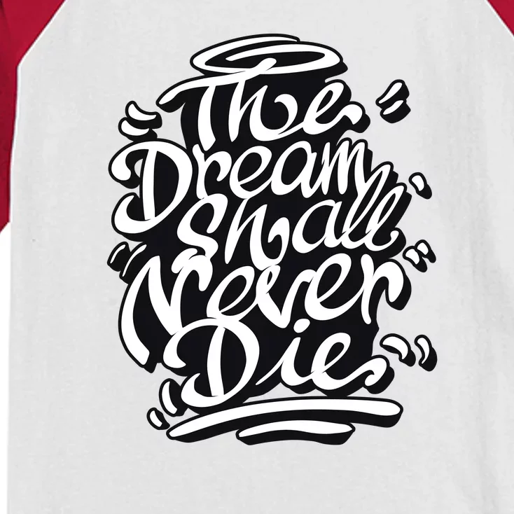 The Dream Shall Never Die Kids Colorblock Raglan Jersey