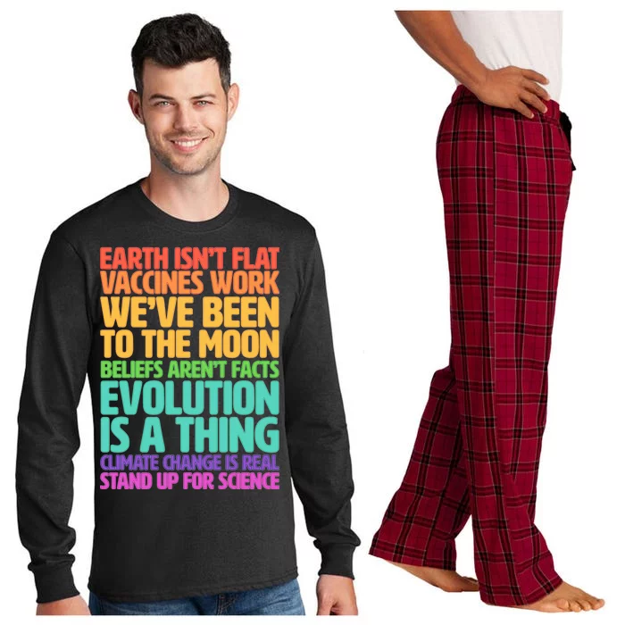 The Earth Isn't Flat Stand Up For Science Long Sleeve Pajama Set