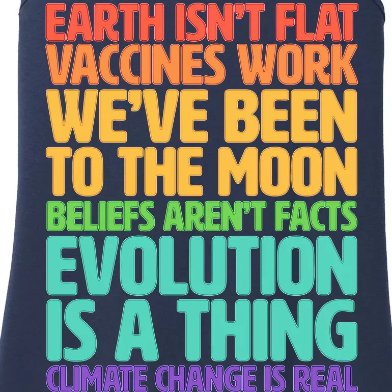 The Earth Isn't Flat Stand Up For Science Ladies Essential Tank