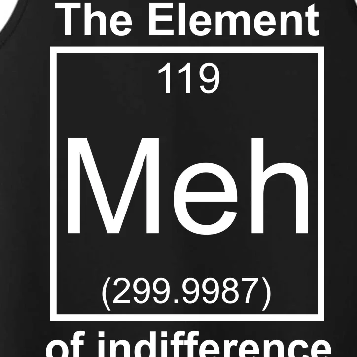 The Element Meh Of Indifference Performance Tank