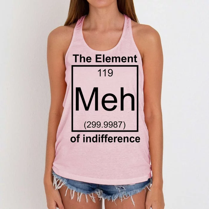 The Element Meh Of Indifference Women's Knotted Racerback Tank