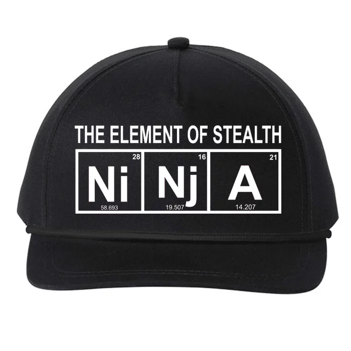 The Element of Stealth Ninja Snapback Five-Panel Rope Hat