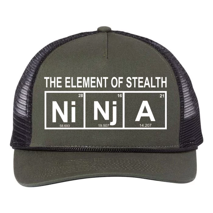 The Element of Stealth Ninja Retro Rope Trucker Hat Cap