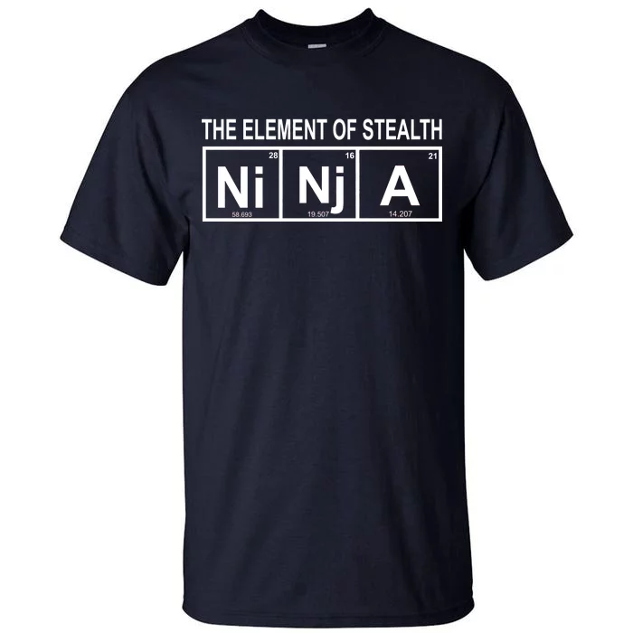 The Element of Stealth Ninja Tall T-Shirt