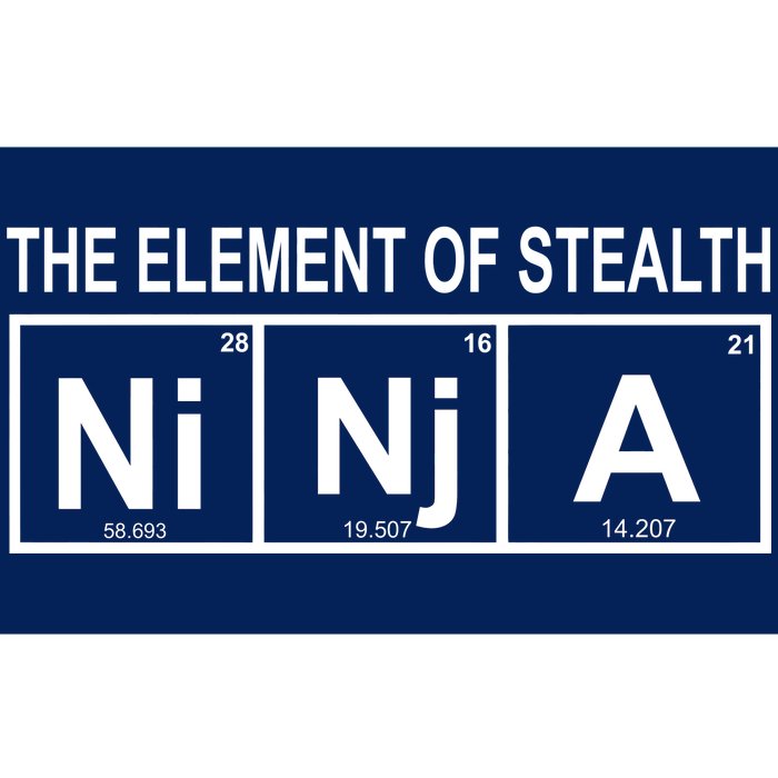 The Element of Stealth Ninja Bumper Sticker