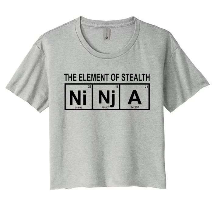 The Element of Stealth Ninja Women's Crop Top Tee