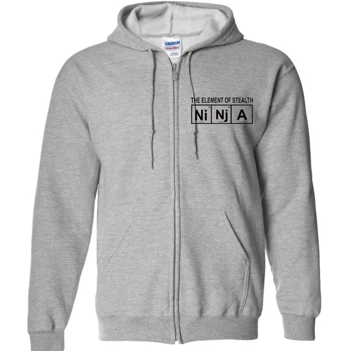 The Element of Stealth Ninja Full Zip Hoodie