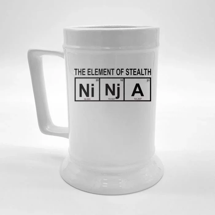 The Element of Stealth Ninja Front & Back Beer Stein