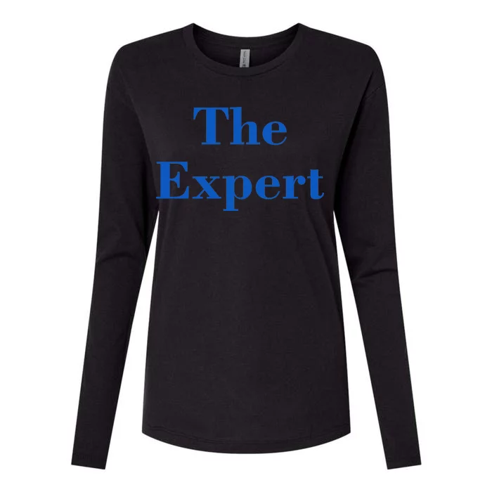 The Expert Funny Trump Womens Cotton Relaxed Long Sleeve T-Shirt