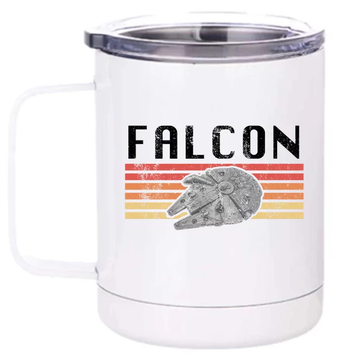 The Falcon Retro Vintage Front & Back 12oz Stainless Steel Tumbler Cup