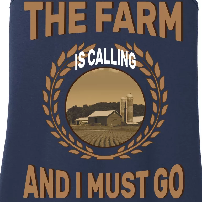 The Farm Is Calling And I Must Go Ladies Essential Tank